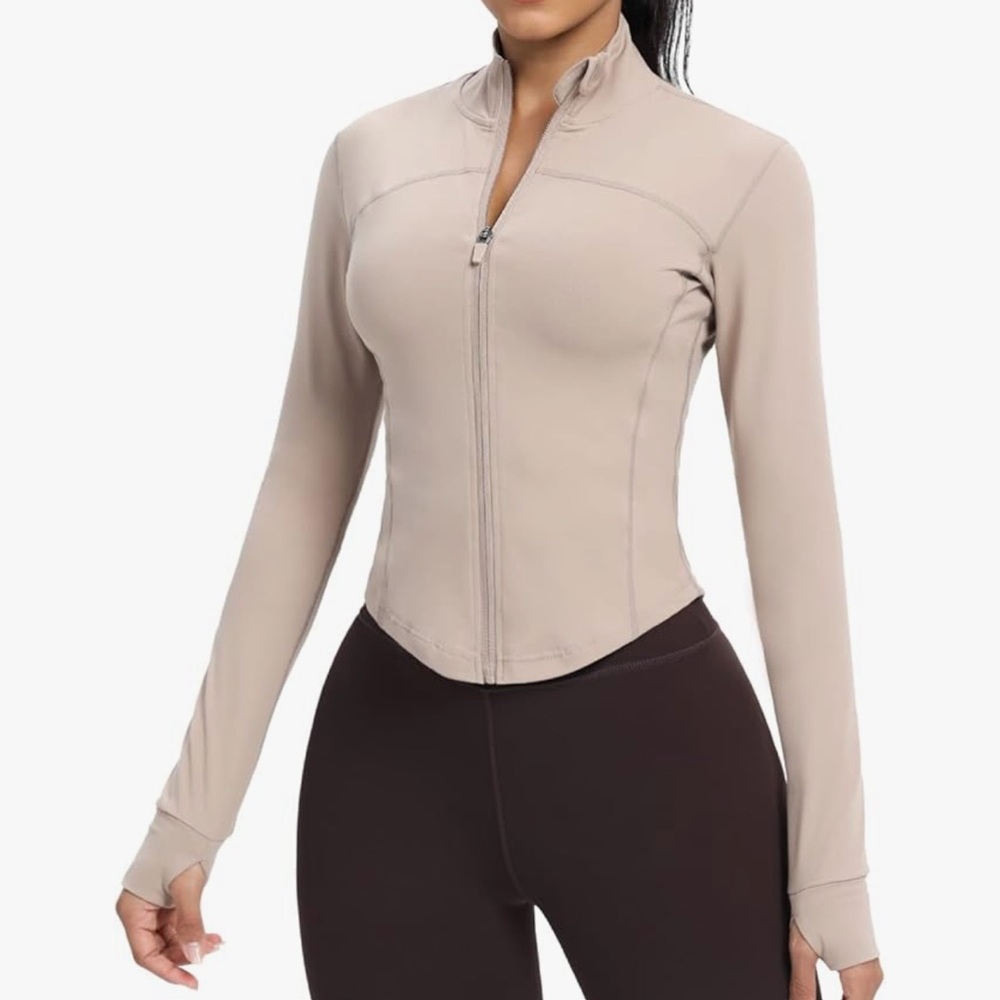 Beige Workout Jacket